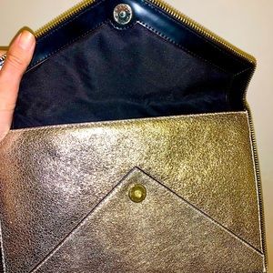 Rebecca Minkoff golden clutch - great pre owned condition, worn once